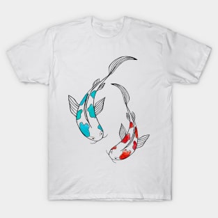 Koi Fish Lovers Transparent T-Shirt